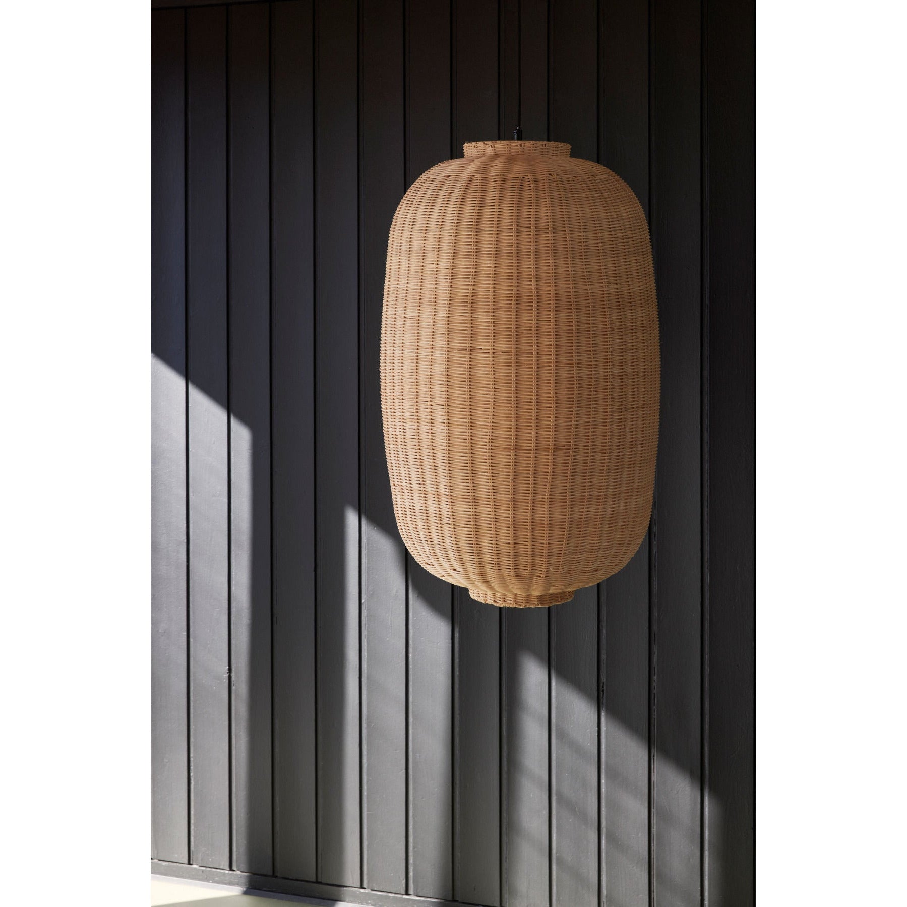 Hübsch Chand Ceiling lamp Oval Nature/Black