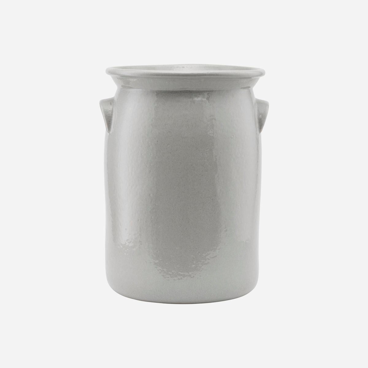Meraki-Ceramic Pot, Shellish Gray-H: 36 cm, DIA: 25 cm