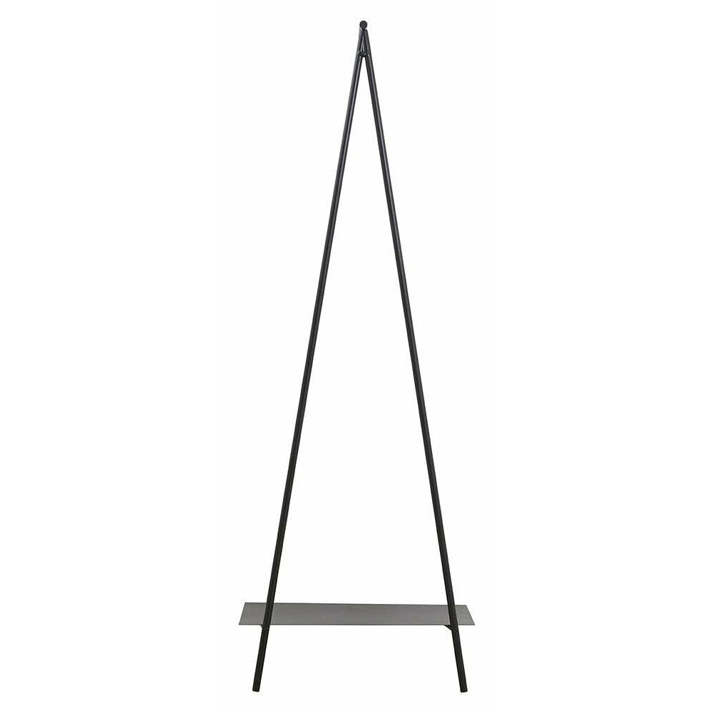 Ravi wardrobe rack in iron - 180x64 cm - black