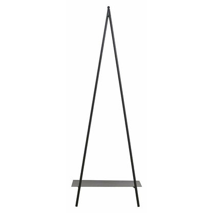 Ravi wardrobe rack in iron - 180x64 cm - black