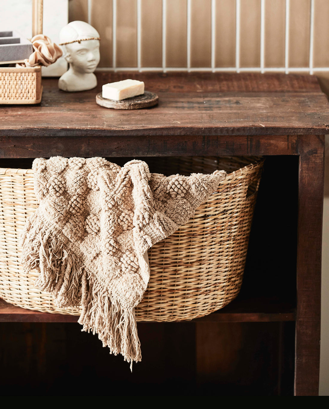 Koloa wicker basket - 40x62 cm - nature