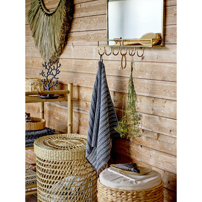 Bloomingville Iva Kurv m/Låg, Natur, Vandhyacint - Bloomingville - DesignGaragen.dk