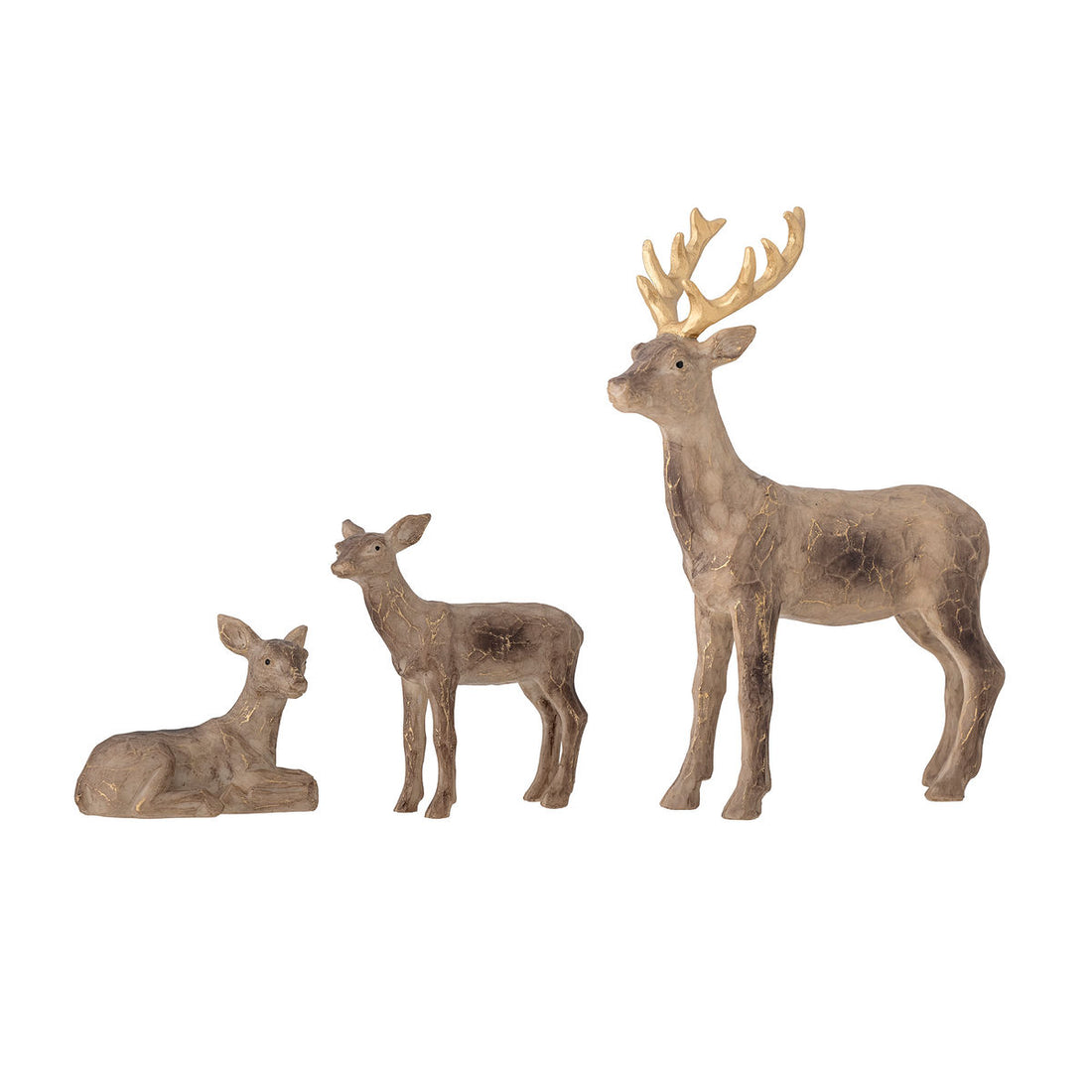Bloomingville tuan reindeer, brown, polyresin