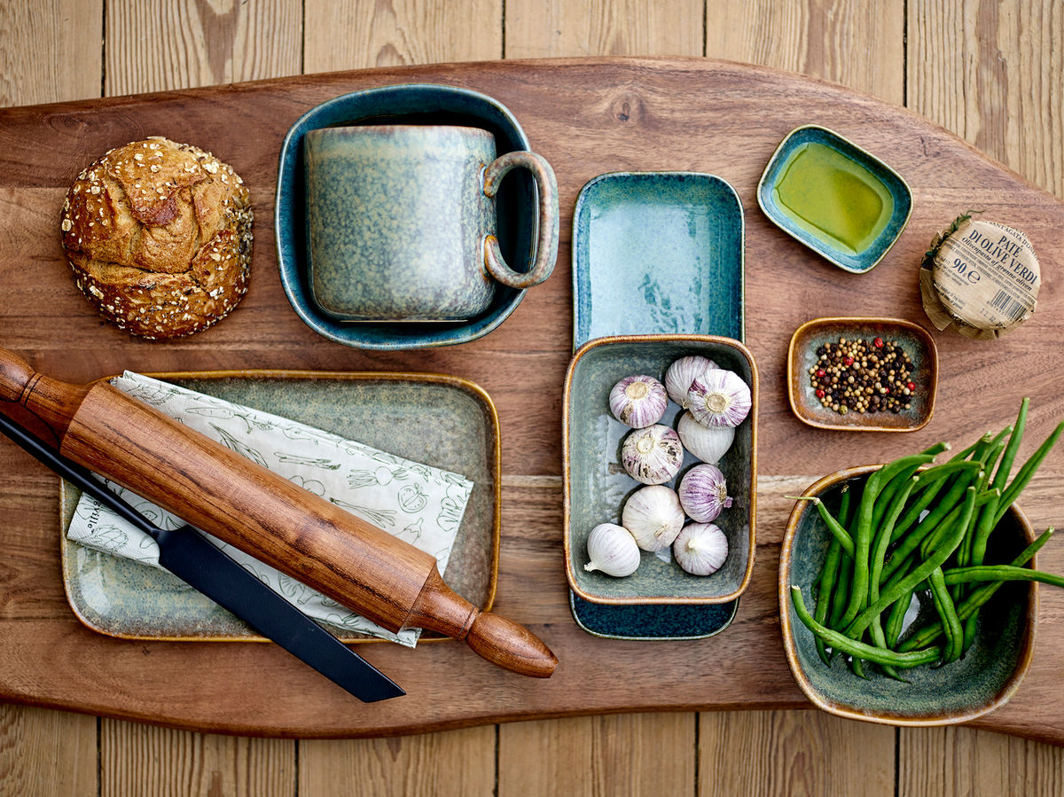 Bloomingville Aime Serving Food, Green, Stoneware