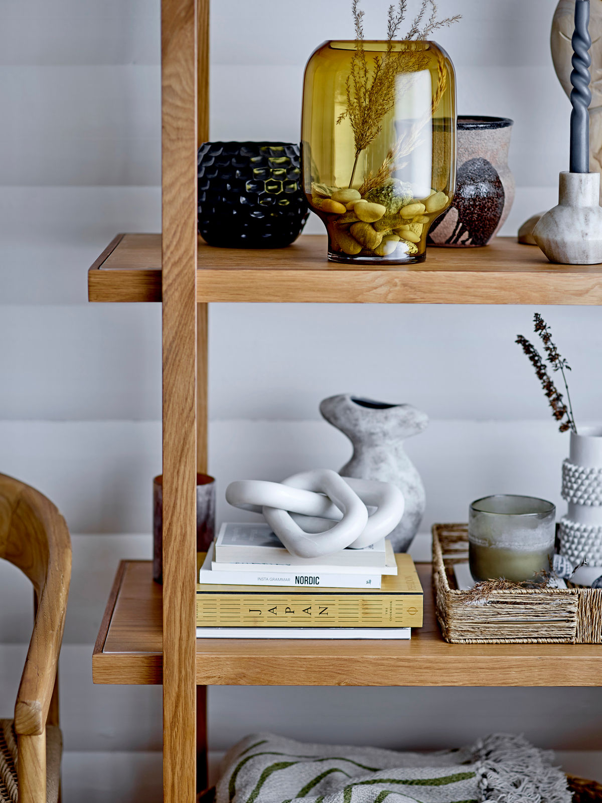 Bloomingville Barrit Vase, Hvid, Stentøj - Bloomingville - DesignGaragen.dk