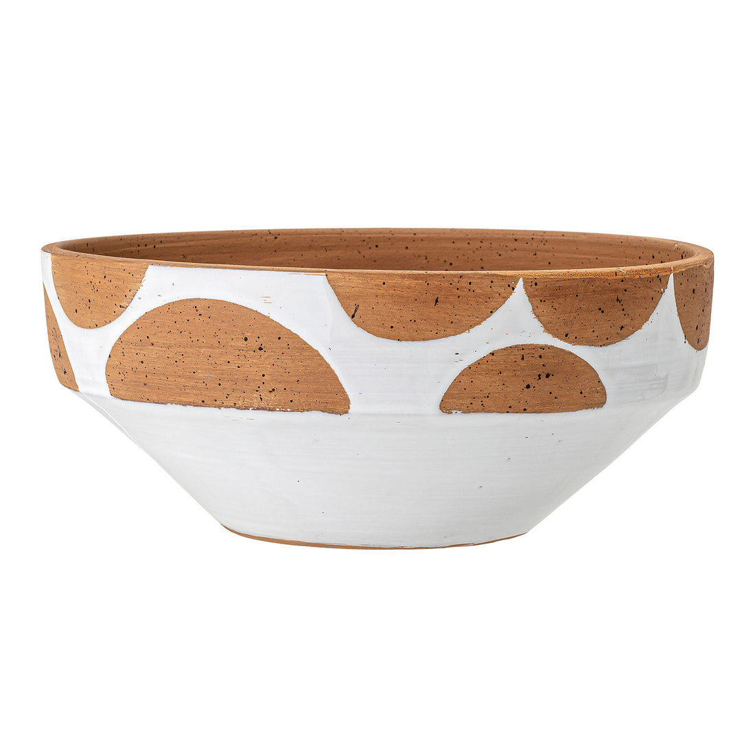 Creative Collection Avil Decorative Bowl, White, Terracotta