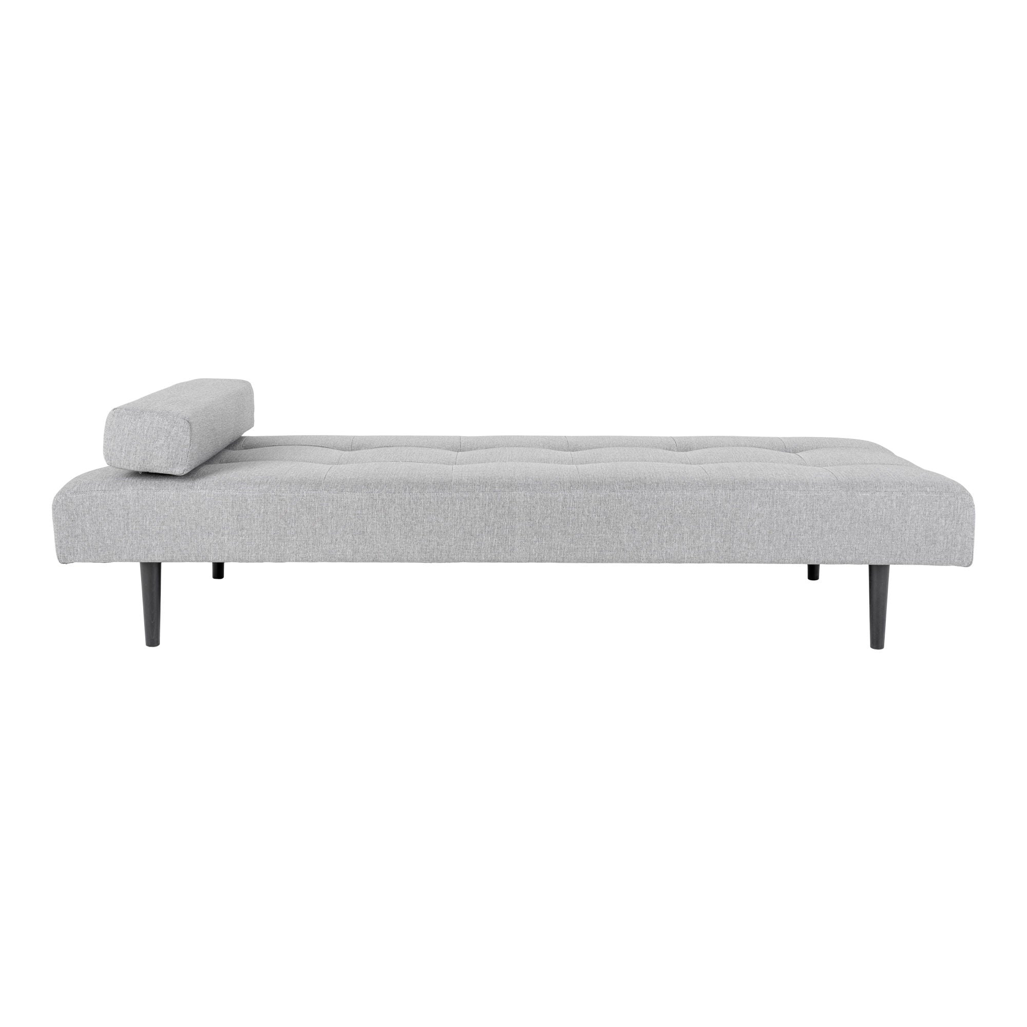 Capri Daybed - Daybed in light gray with black wooden legs, HN1001