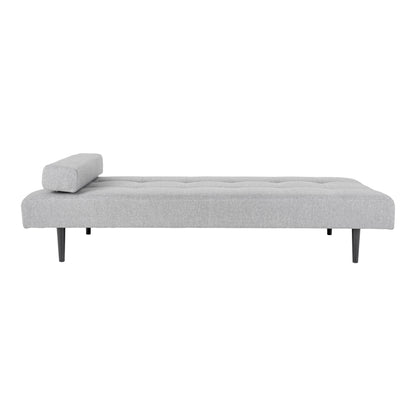 Capri Daybed - Daybed in light gray with black wooden legs, HN1001