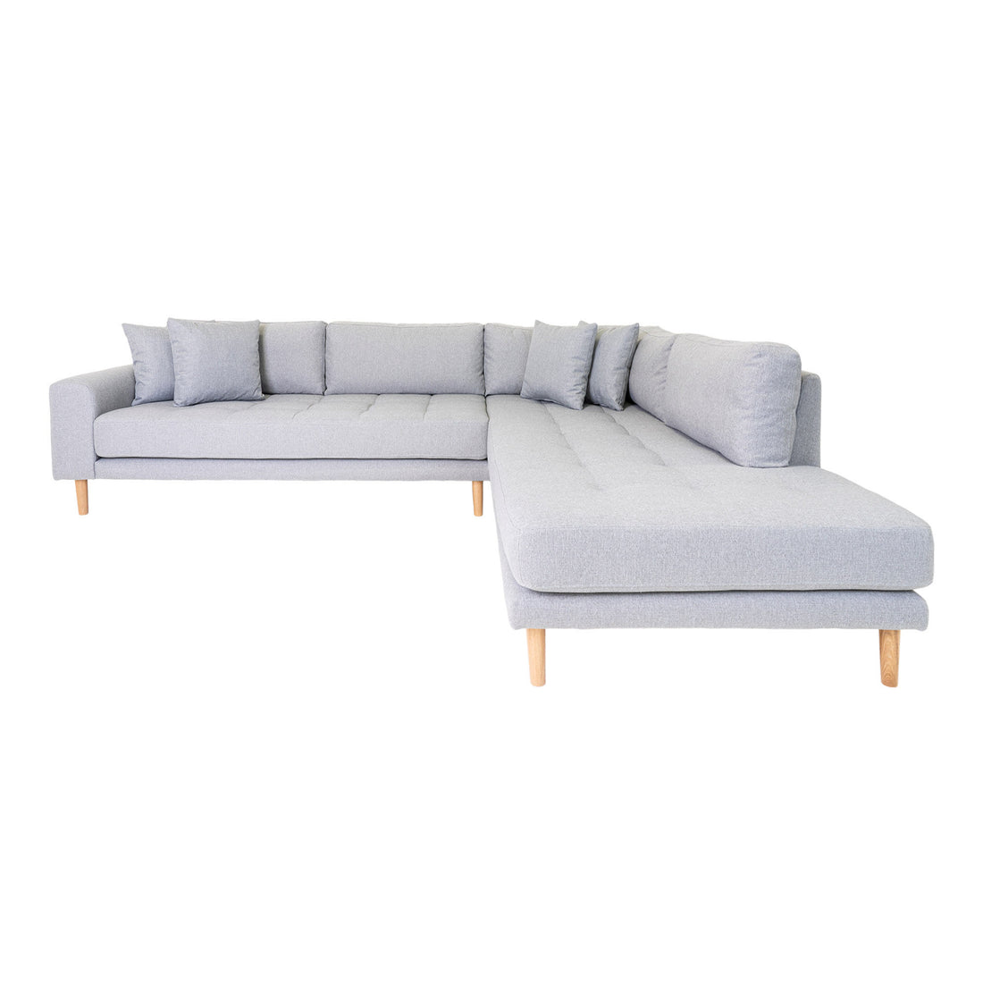 House Nordic - Lido Corner sofa open end, right -wing in light gray