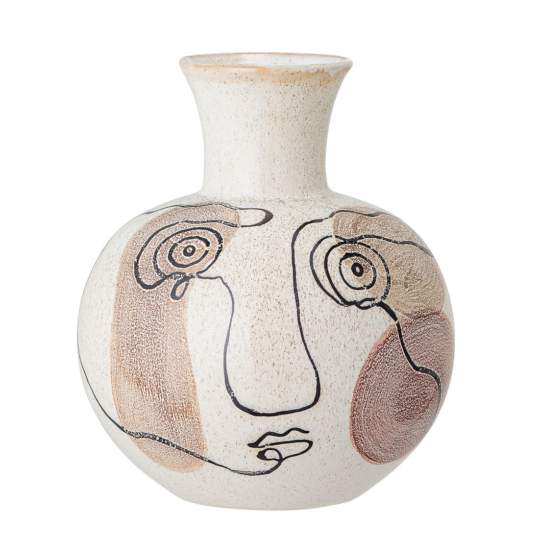 Bloomingville Irini Vase, Hvid, Stentøj - Bloomingville - DesignGaragen.dk