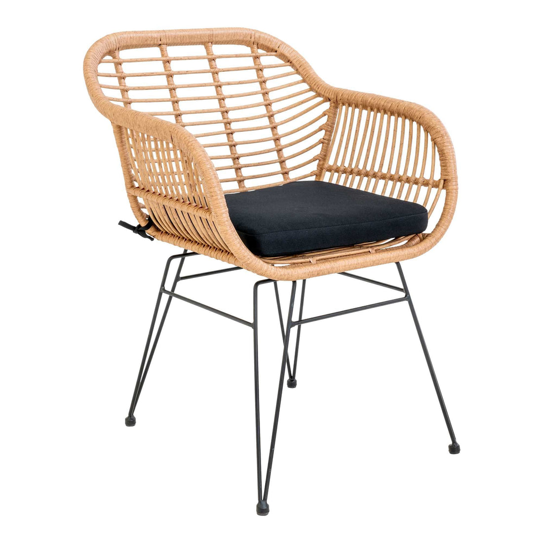Trieste chair - chair in natural polyrattan with cushion - 2 - pcs