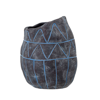 Creative Collection Ivo Deko Vase, Blå, Keramik - Creative Collection - DesignGaragen.dk