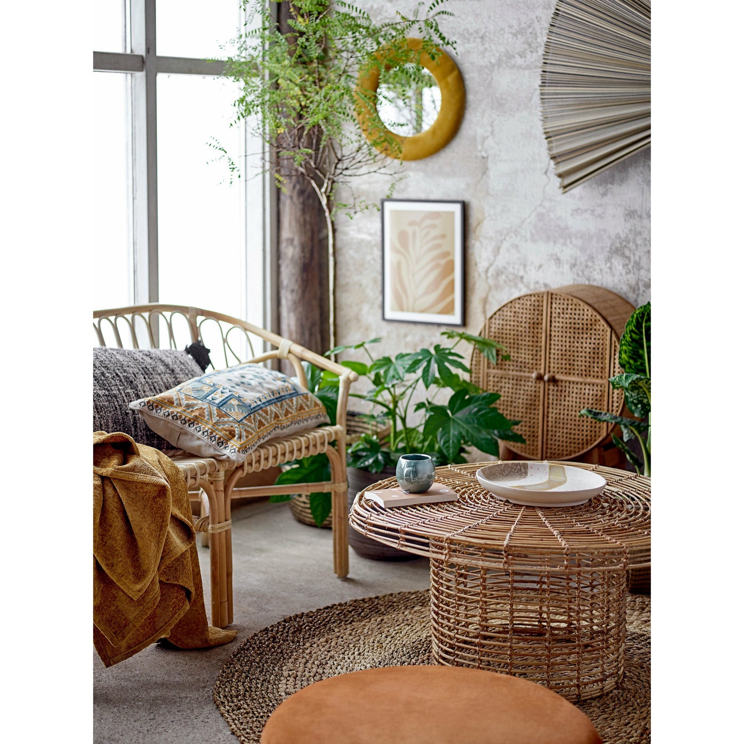 Bloomingville Malic Tæppe, Natur, Søgræs - Bloomingville - DesignGaragen.dk