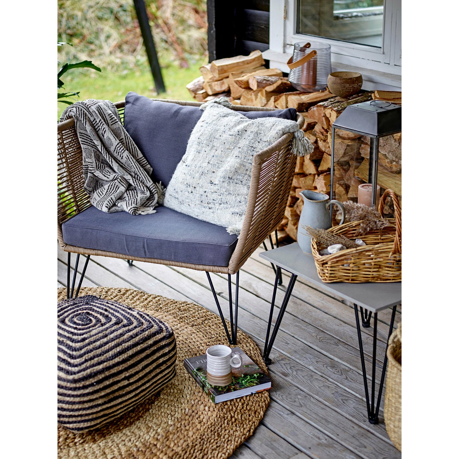 Bloomingville Malic Tæppe, Natur, Søgræs - Bloomingville - DesignGaragen.dk