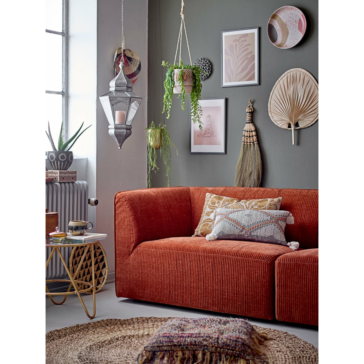 Bloomingville Malic Tæppe, Natur, Søgræs - Bloomingville - DesignGaragen.dk