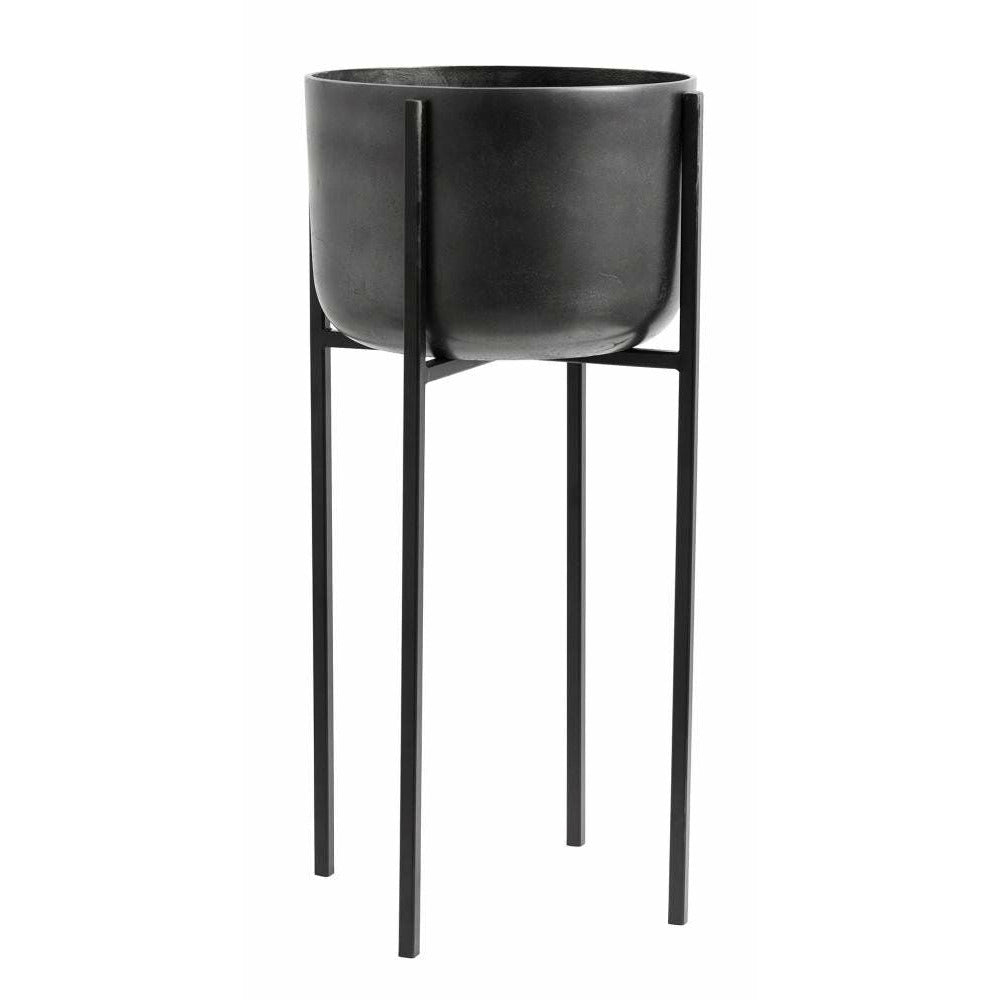 Nordal Plant stand in iron - H75 cm - black / oxidized