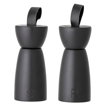 Bloomingville Hanif Salt &amp; Pepper grinder, black, rubber tree