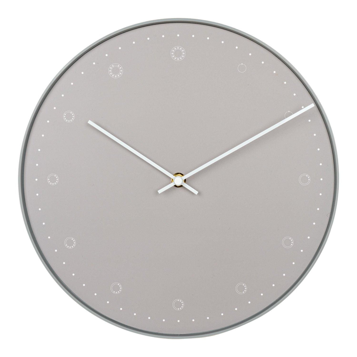 Elba wall clock - wall clock in plastic, dusty green, round, Ø30 cm