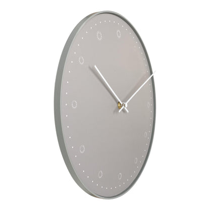 Elba wall clock - wall clock in plastic, dusty green, round, Ø30 cm