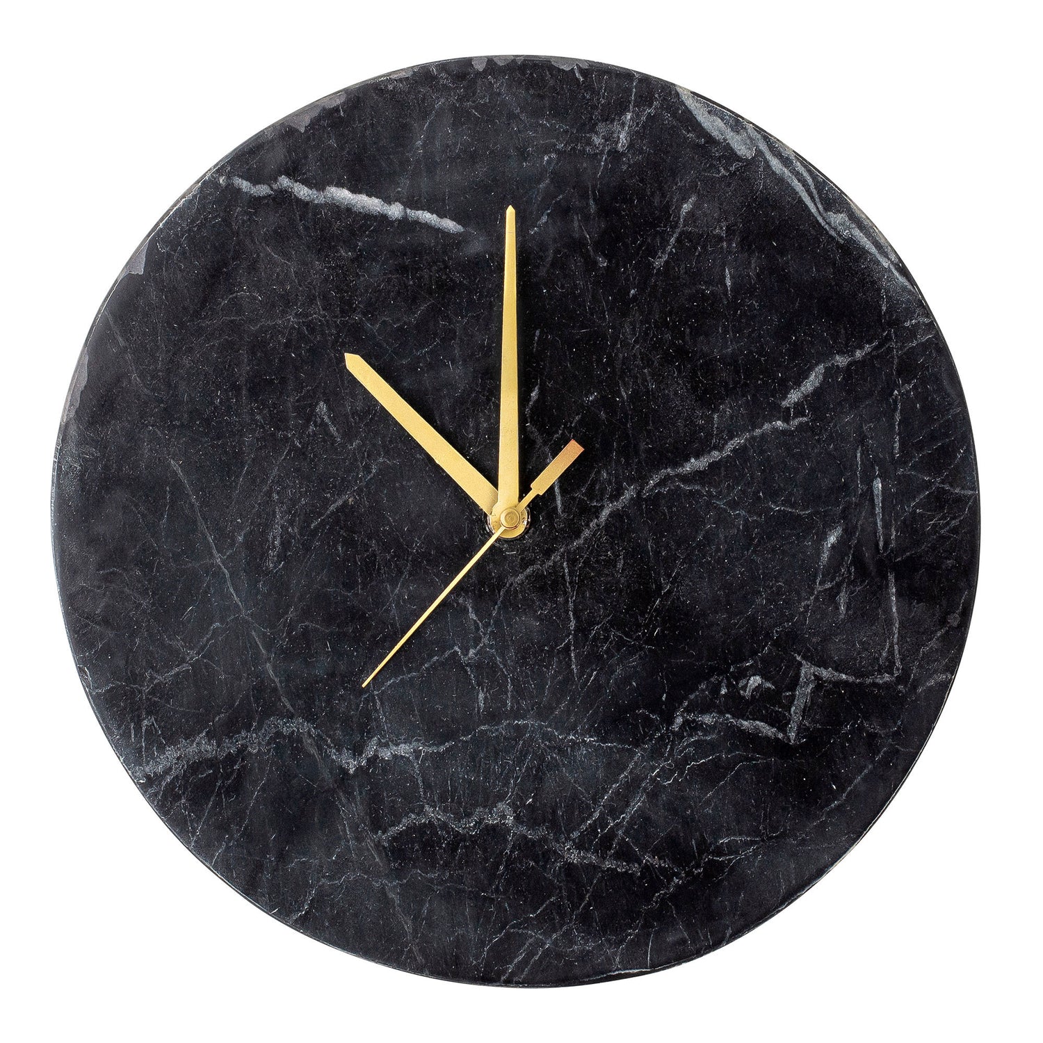 Bloomingville Jamin Wall Clock, Black, Marble