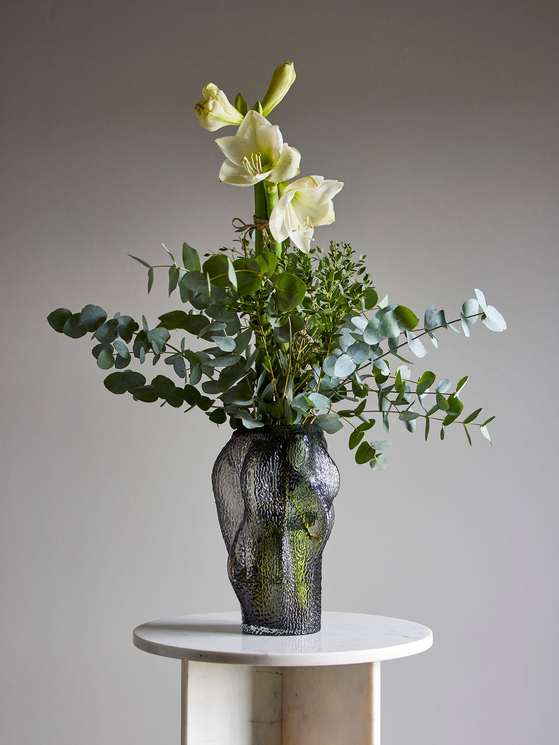Bloomingville Khalid Vase, Gray, Glass