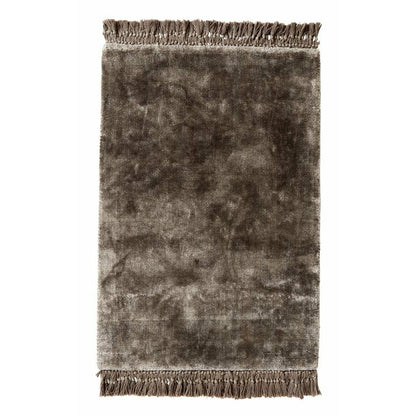 Noble carpet with fringes - 160x240 - hot gray