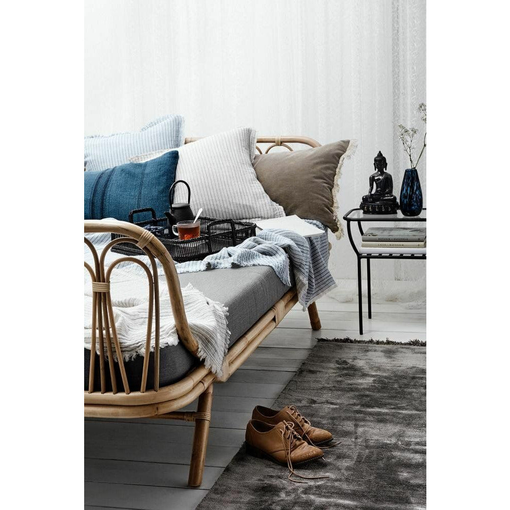 Noble carpet with fringes - 160x240 - hot gray