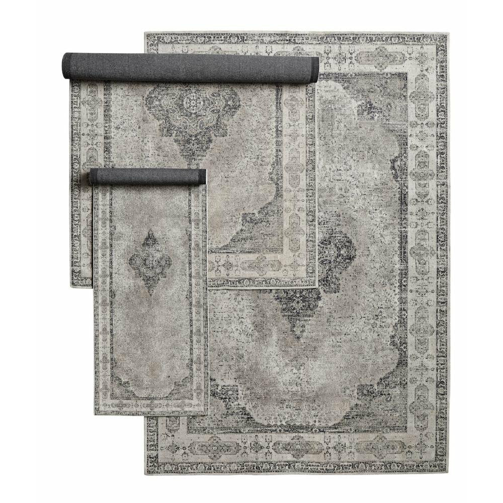 Nordal VENUS woven cotton carpet - 160x240 - grey