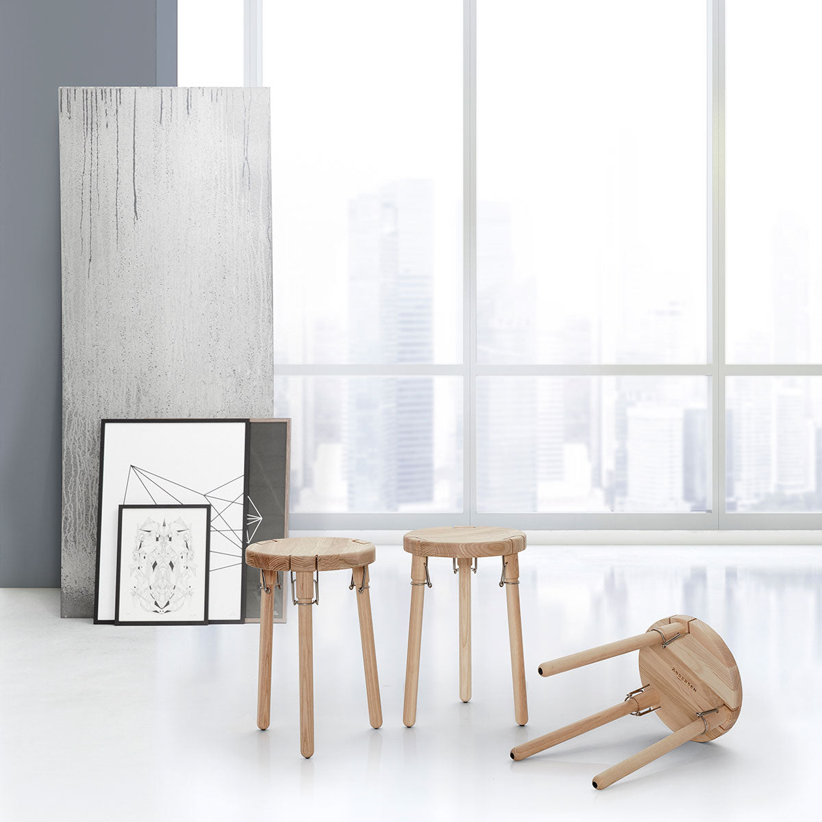 U1 stool Ø30x46,5 cm - ash - Andersen Furniture - DesignGaragen.dk