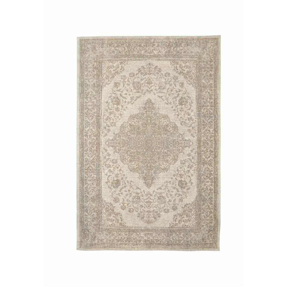 Nordal PEARL woven cotton carpet - 160x240 - sand/beige