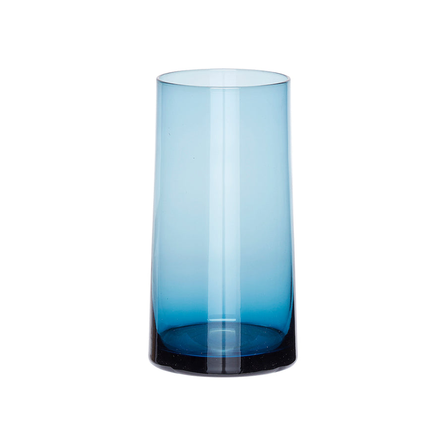 Hübsch Vase, blå - ø7xh16cm - DesignGaragen.dk.