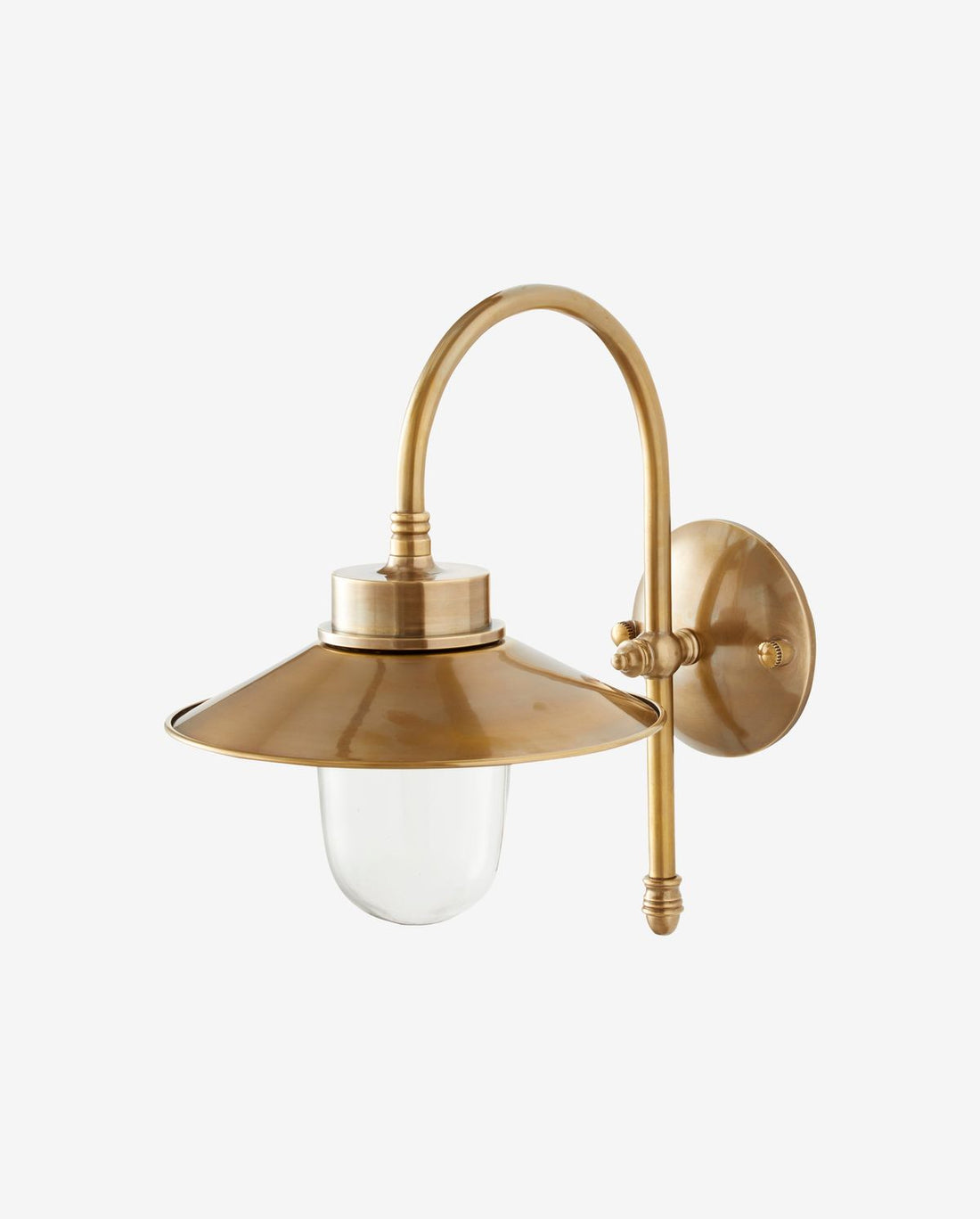 Lason wall lamp, outdoor - brass