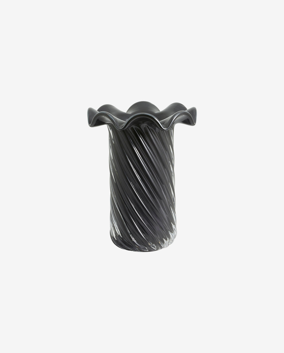 Koro vase, glass - gray