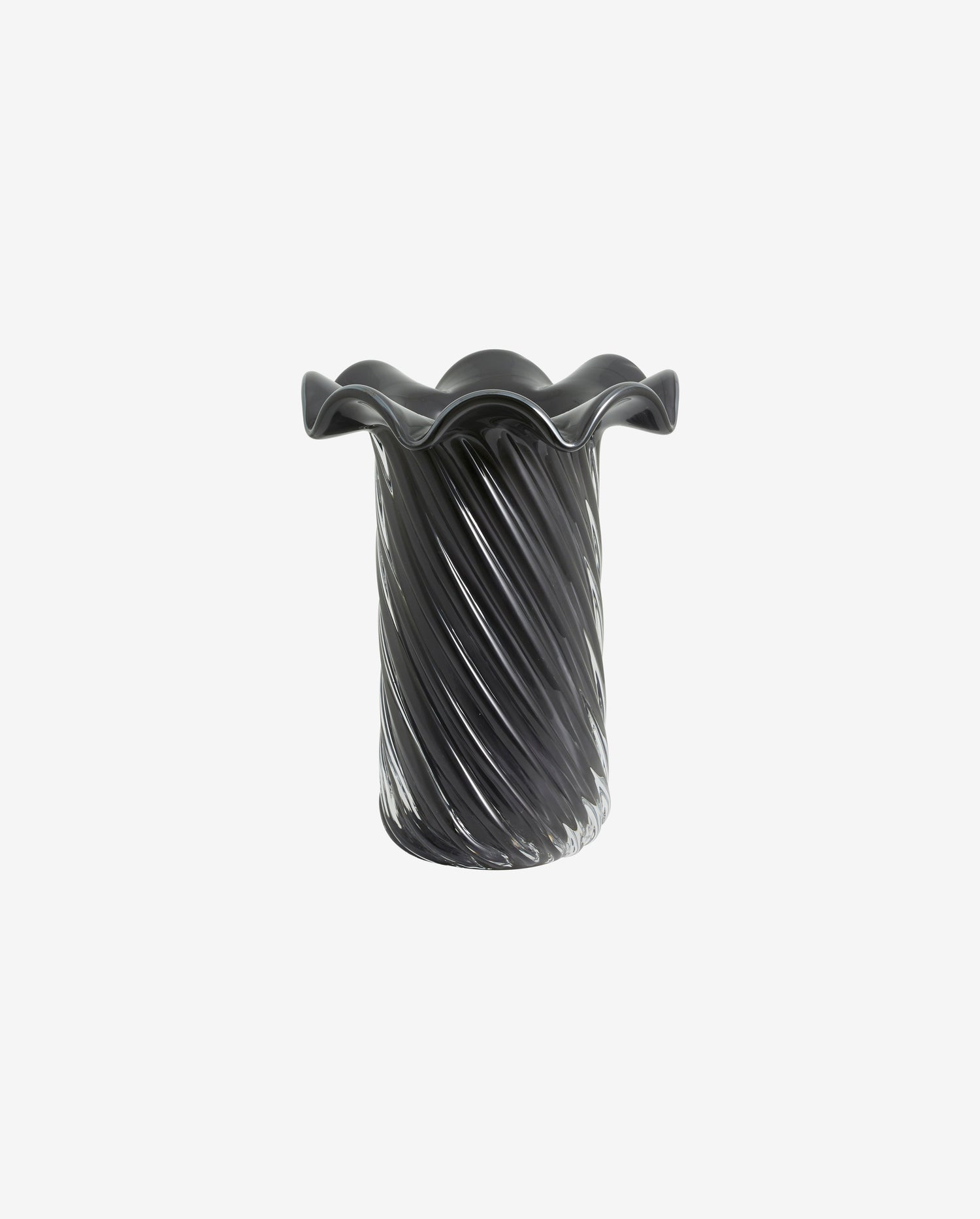 Koro vase, glass - gray