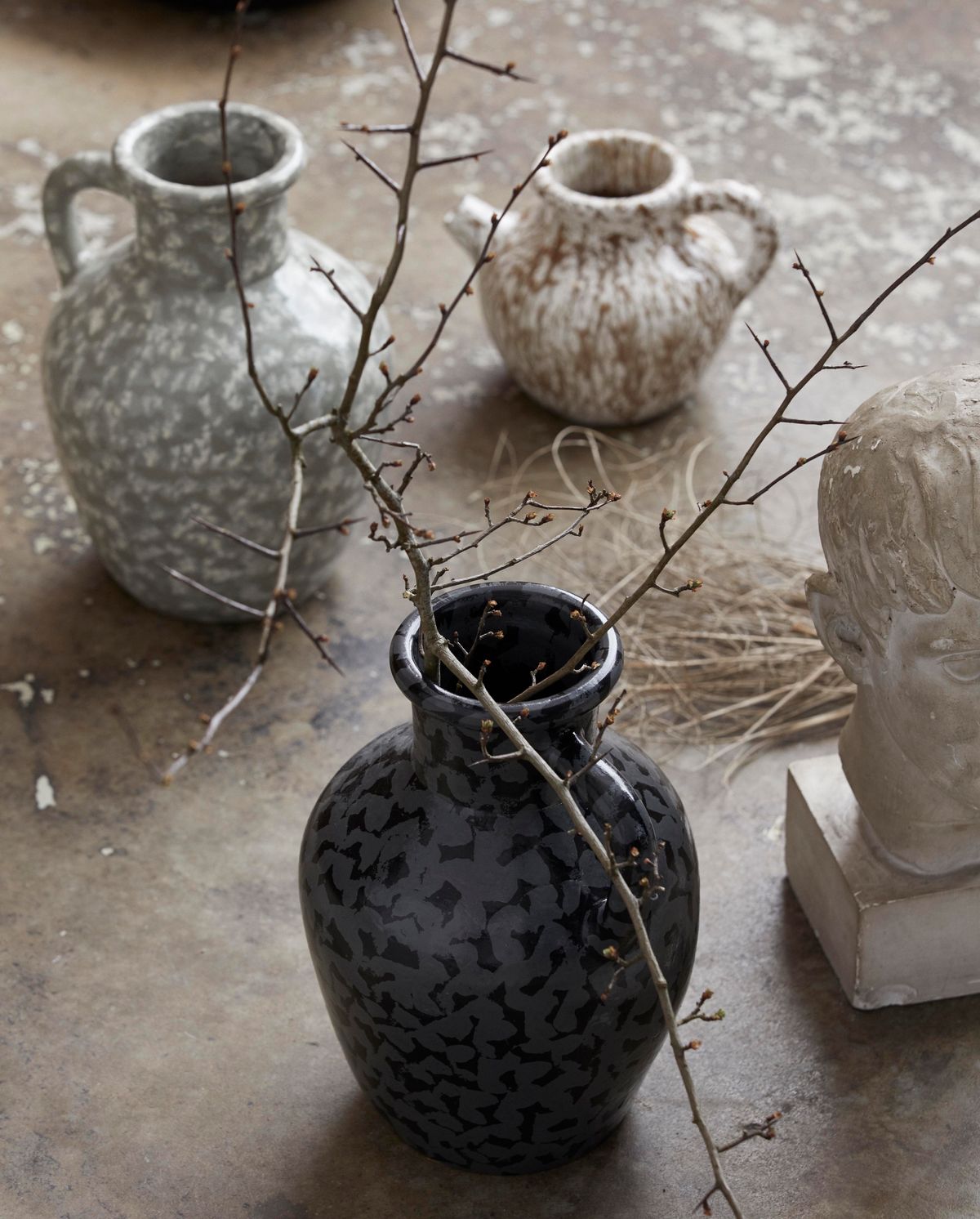 Batam vase, glazed - gray