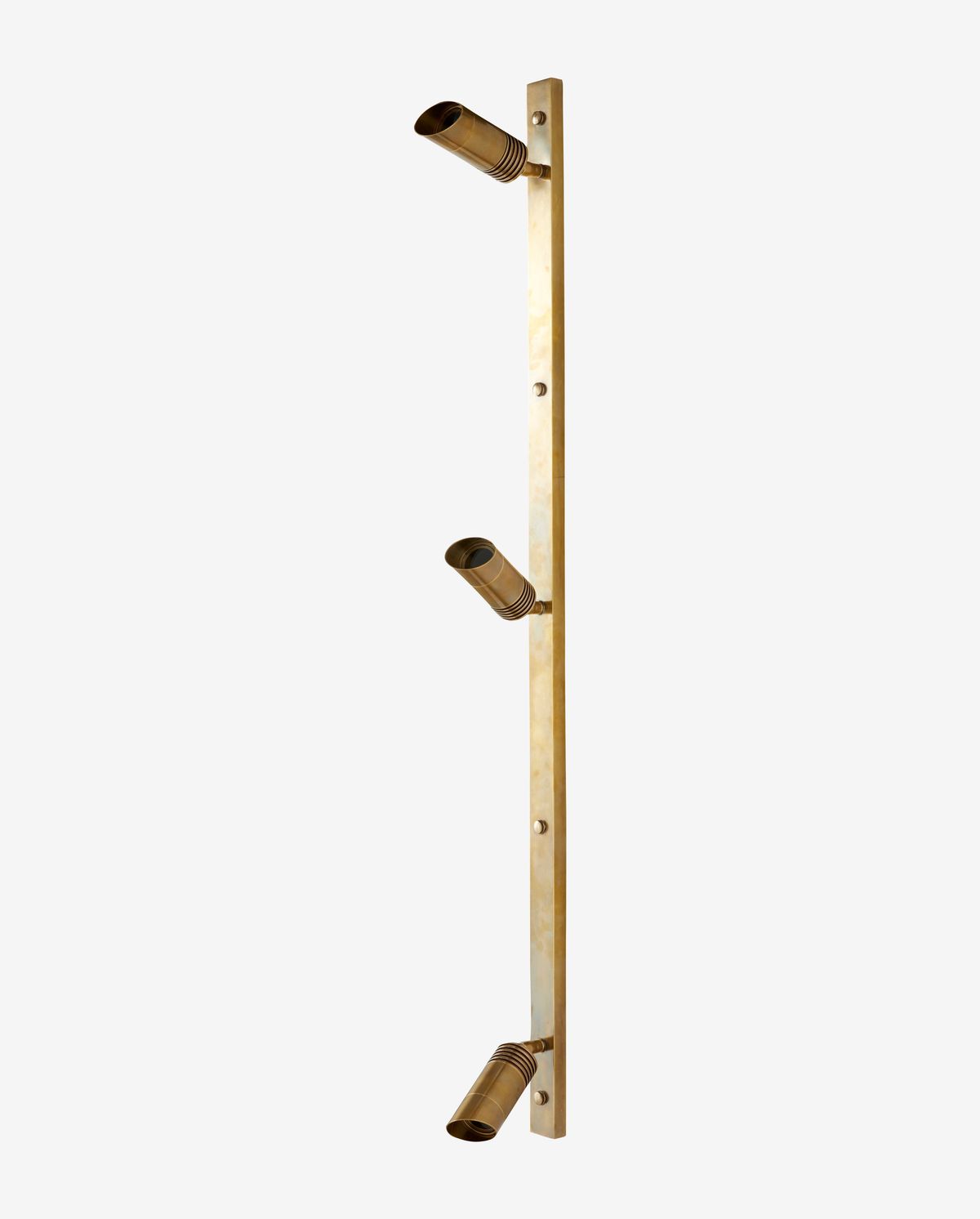 Bragi wall lamp, 3 spots - brass