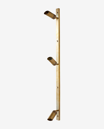 Bragi wall lamp, 3 spots - brass