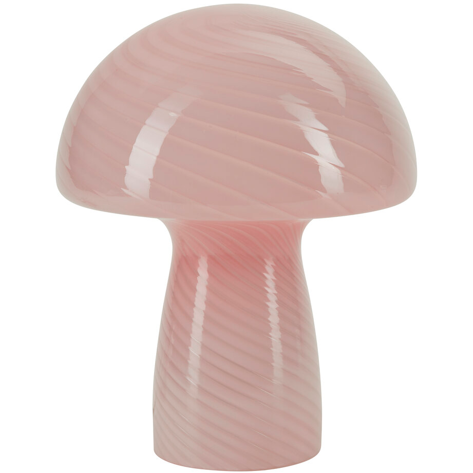 Bahne - Fungal lamp / Mushroom Table lamp, pink - H23 cm.
