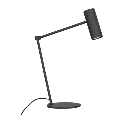 Paris Desk Lamp - Lamp in Black With Fabric Cord Bulb: GU10/5W LED IP20 - 1 - Pcs