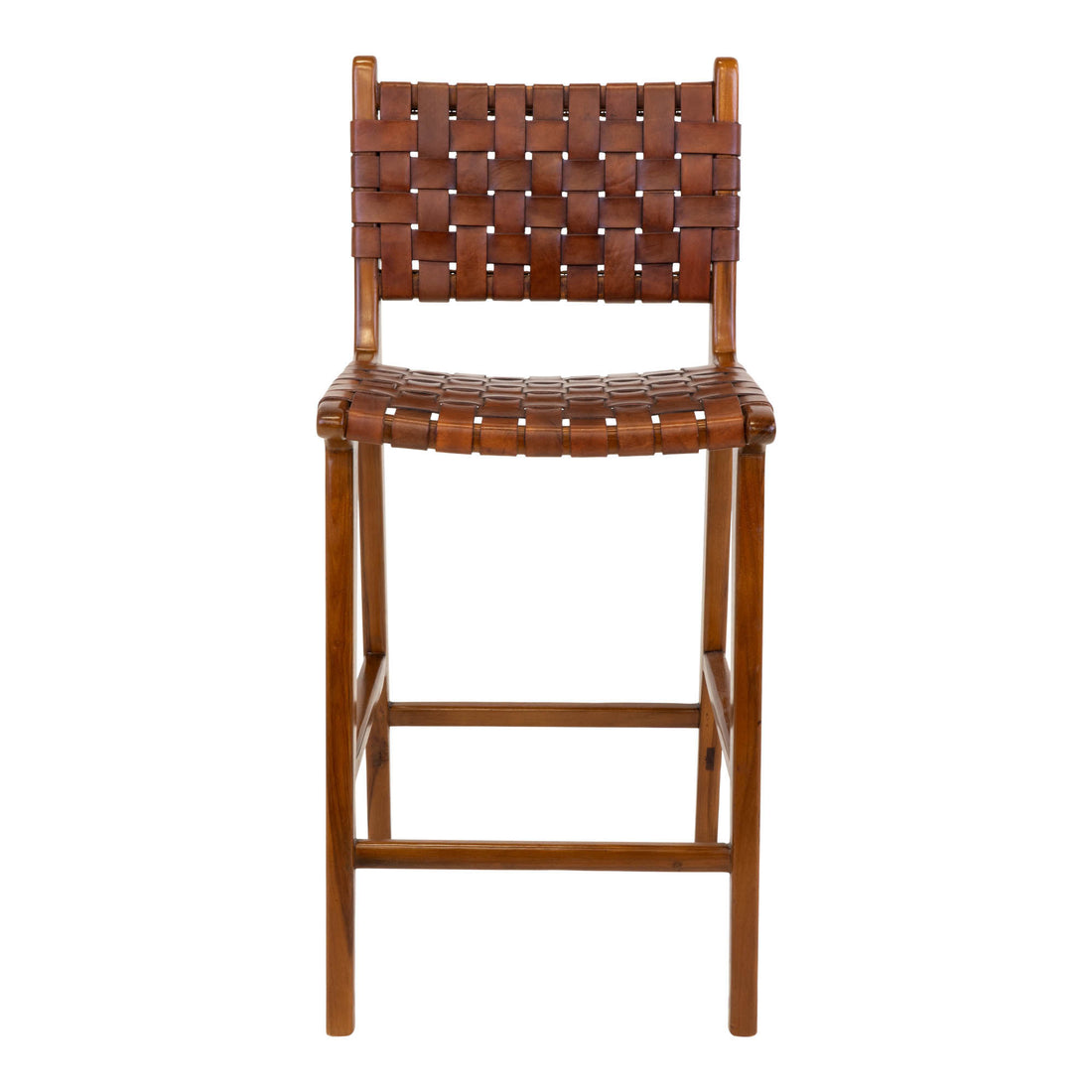 Perugia Counter chair - Perugia Counter chair in brown with brown leather - 1 - pcs