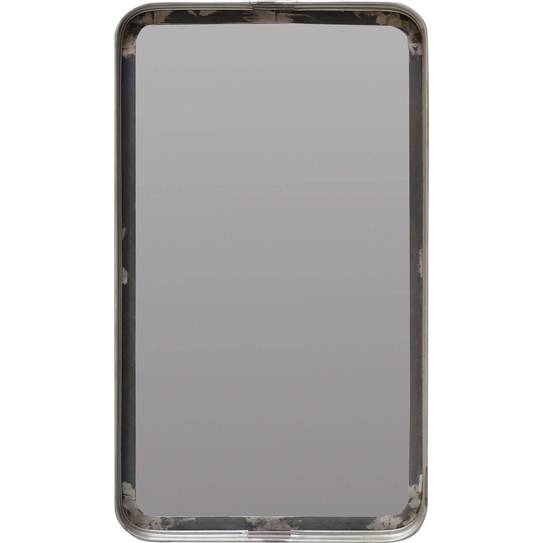 Trademark Living Bart mirror with raw iron frame