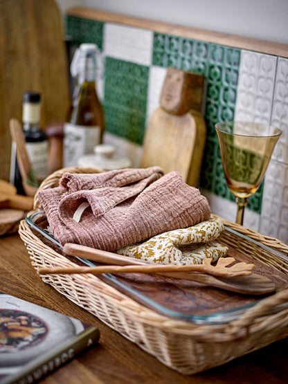 Bloomingville Malucca tea towel, brown, cotton