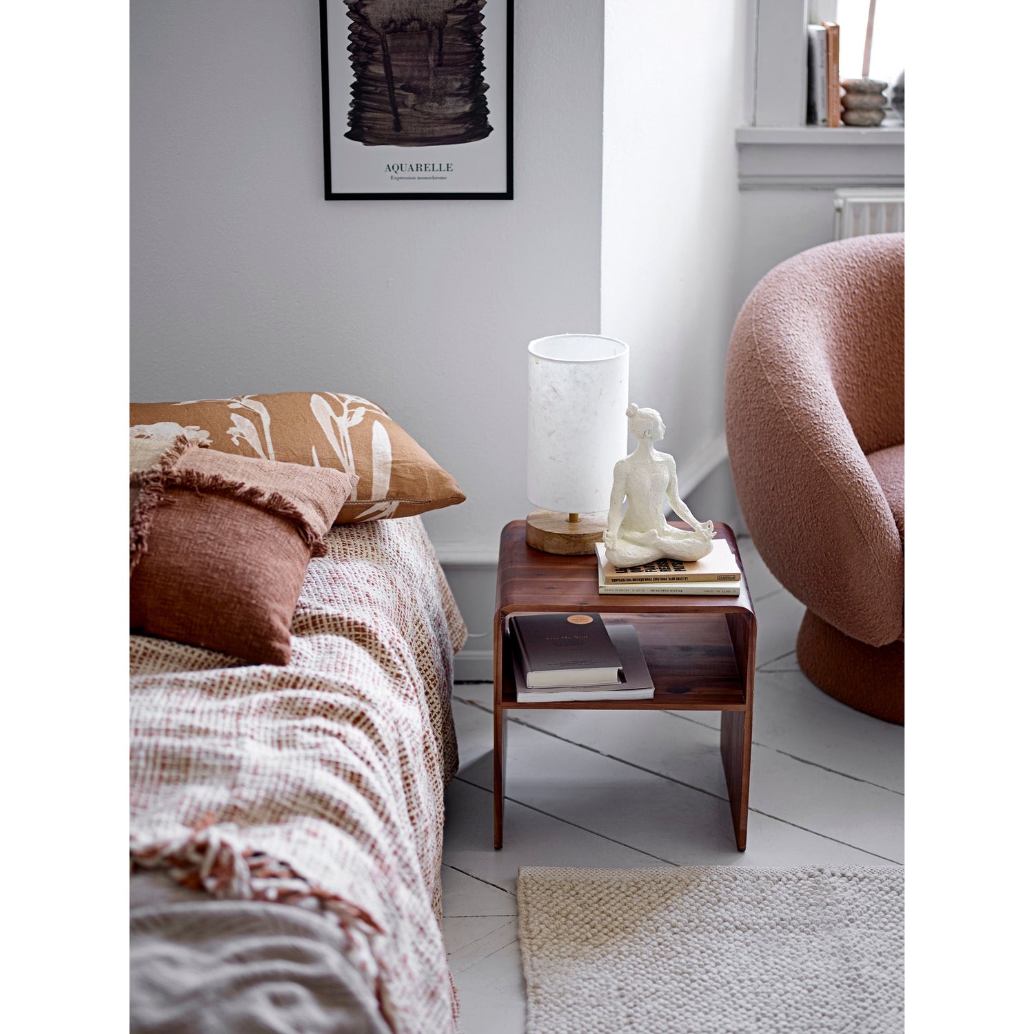 Bloomingville Giulia Plaid, Natur, Bomuld - Bloomingville - DesignGaragen.dk