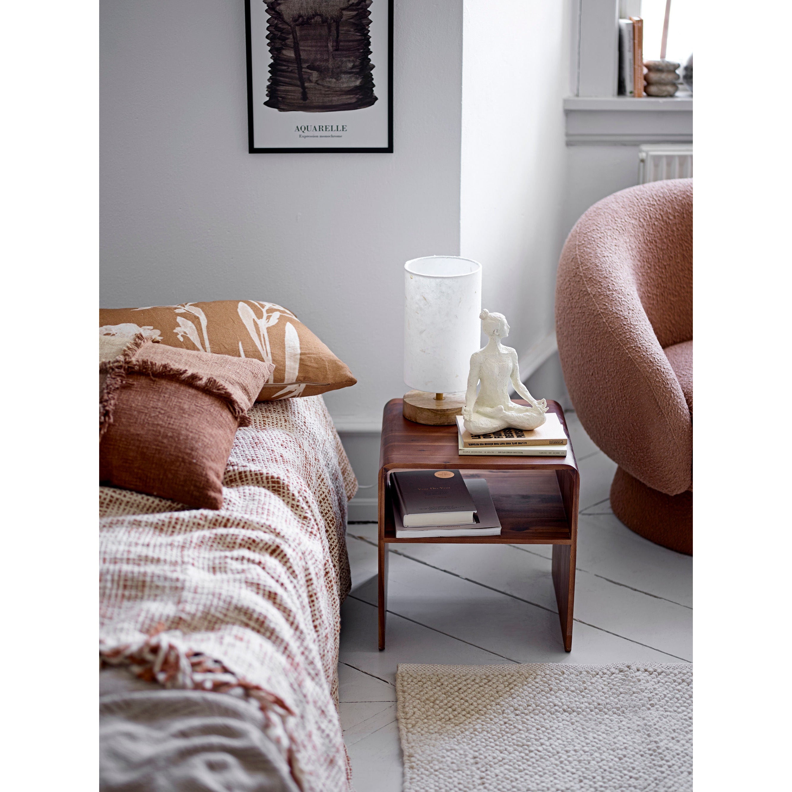 Bloomingville Giulia Plaid, Natur, Bomuld - Bloomingville - DesignGaragen.dk
