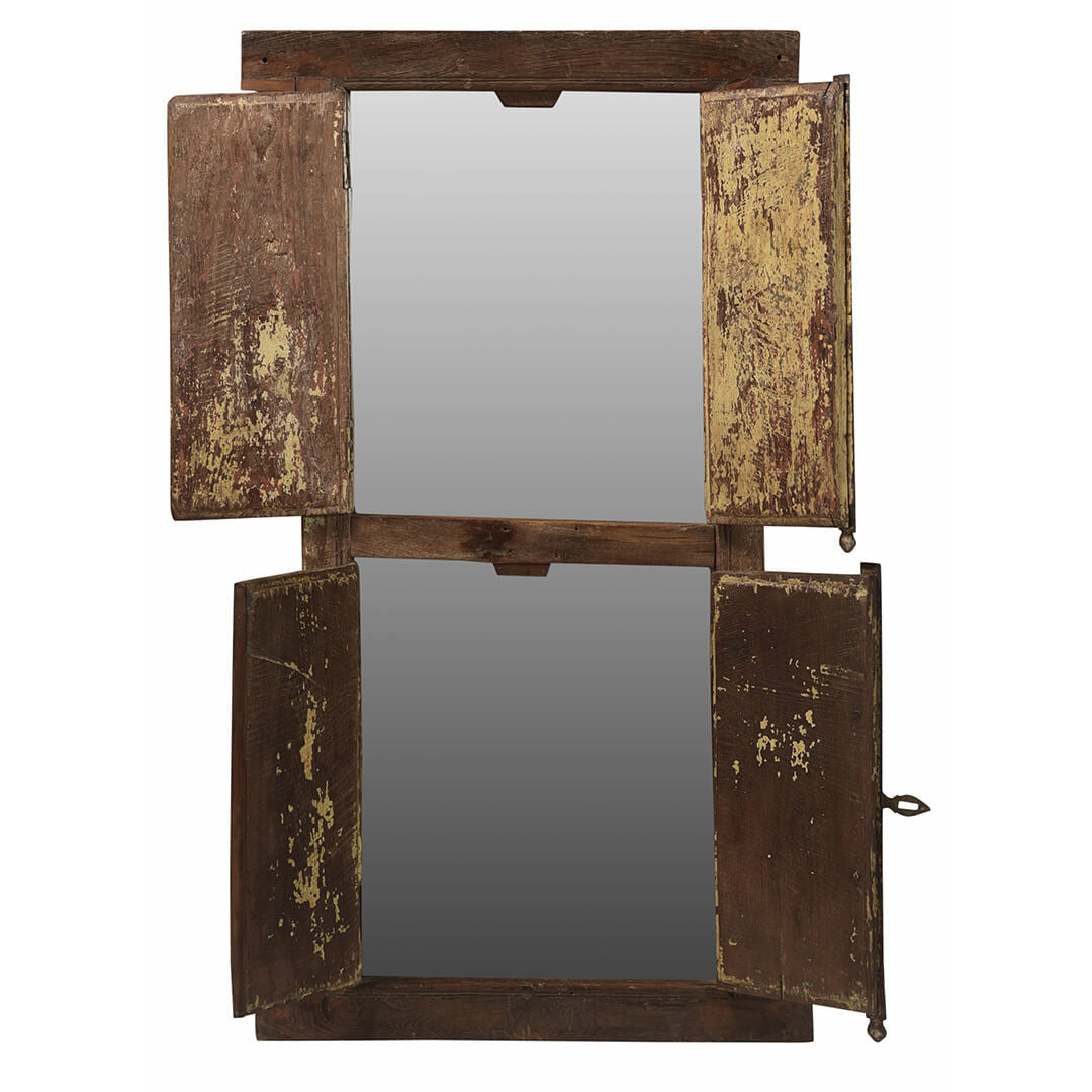 Trademark Living Mirror in old window frame
