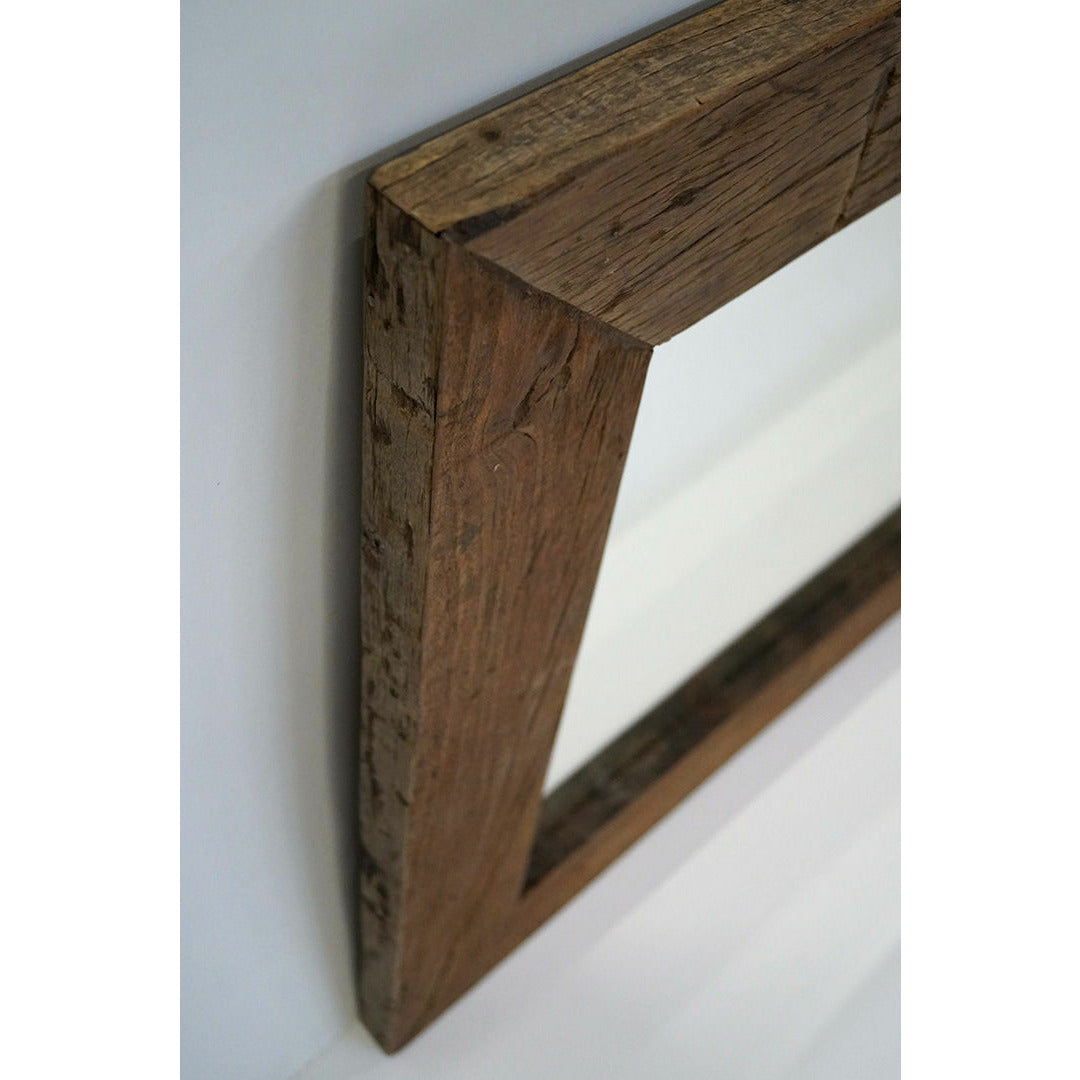 Trademark Living Laco beautiful mirror with wide wooden frame