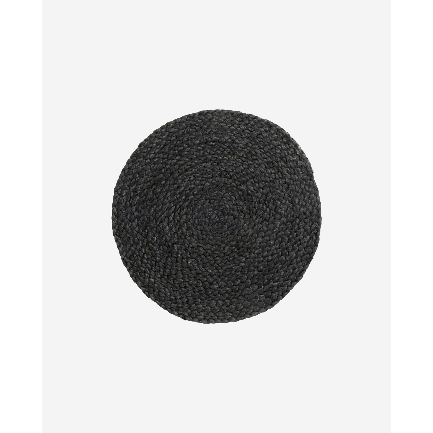 Nordal - Round placemat in jute - ø35 cm - black