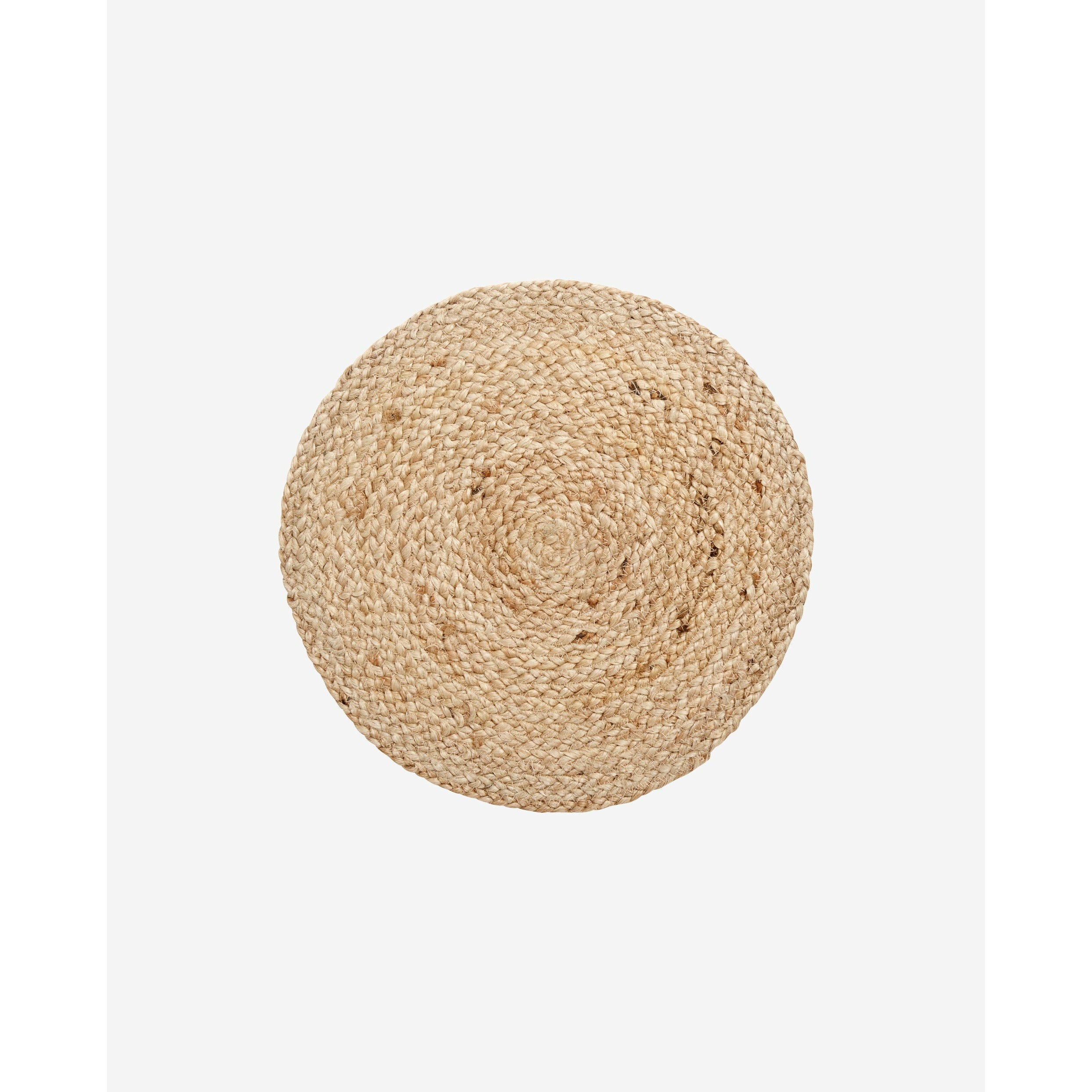 Nordal - Round cover in Jute - Ø35 cm - Nature - set of 4 pcs.