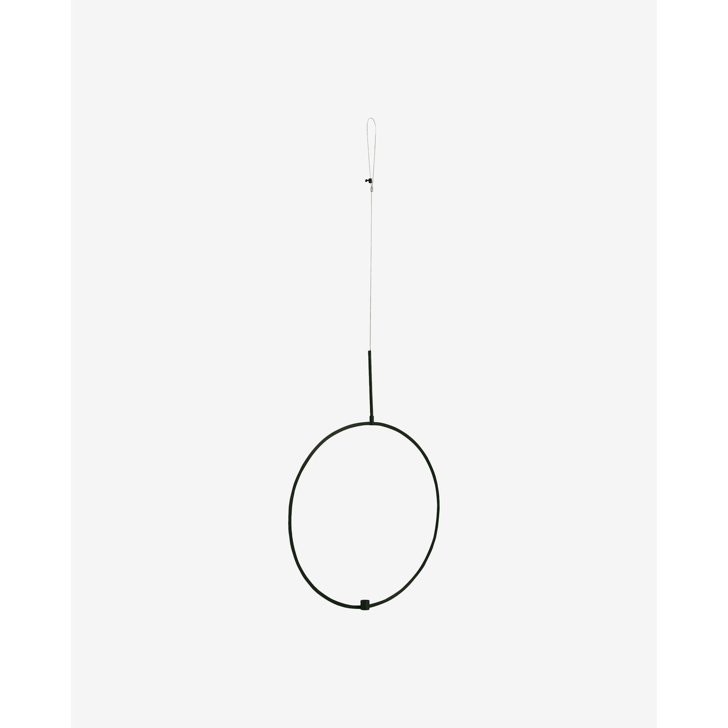 Circle candlestick for hanging - Ø52 cm - black