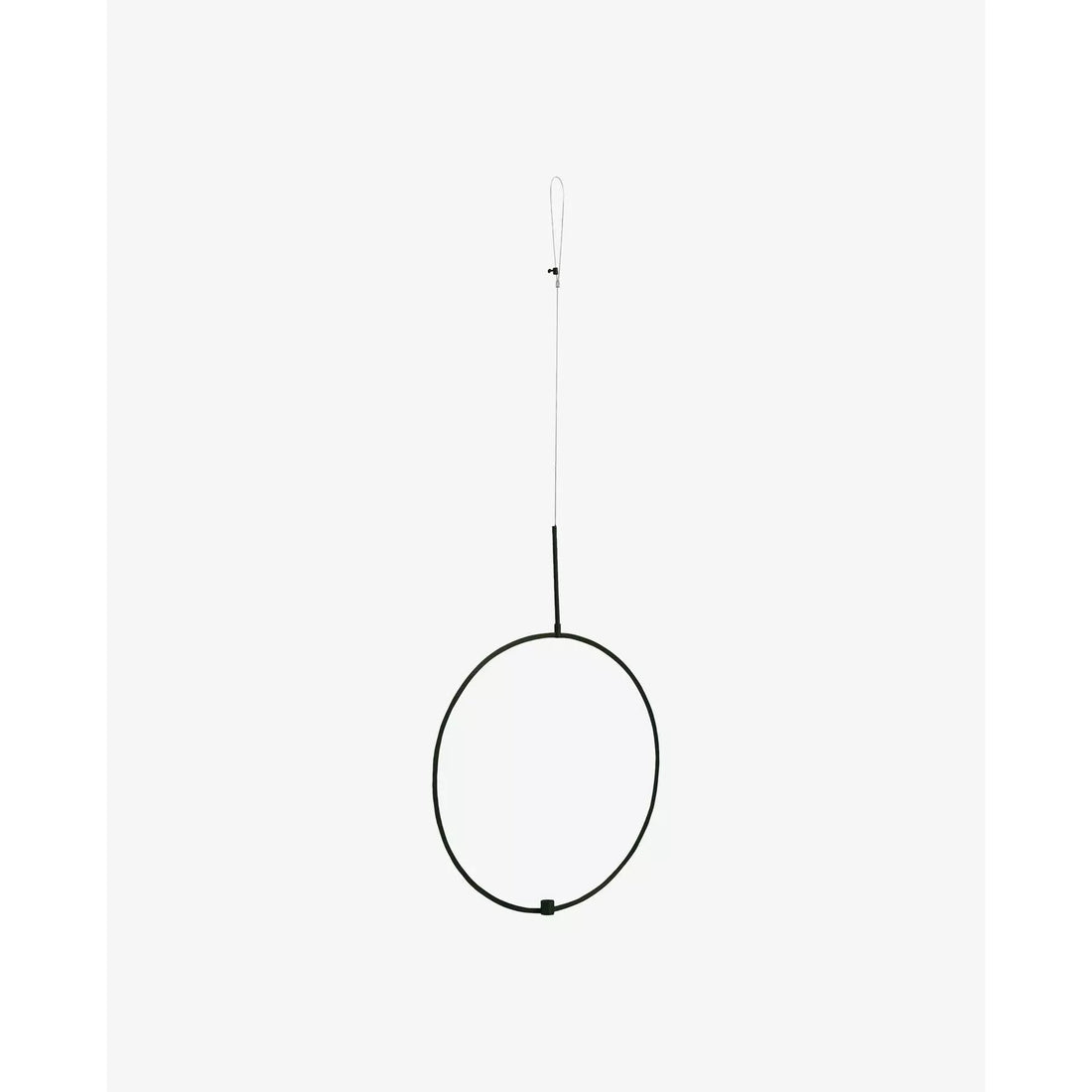 Circle candlestick for hanging - ø42 cm - black